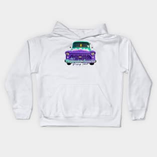 Customized 1957 Chevrolet Apache Pickup Truck Kids Hoodie